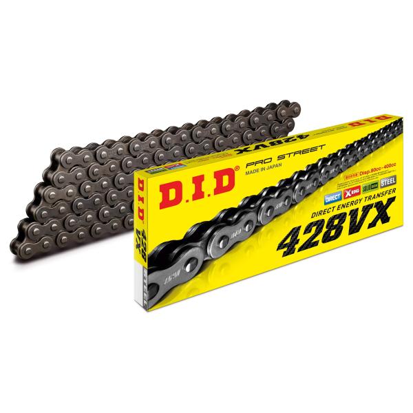 D.I.D(大同工業)バイク用チェーン カシメジョイント付属 428VX-140ZB STEEL(ス...