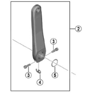 シマノ(SHIMANO) リペアパーツ 左クランクユニット 165mm (ブラック) FC-R700...