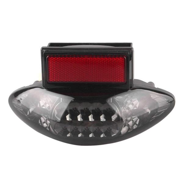 ONGMEIL バイク LEDテールライト ウインカー/ブレーキランプ内蔵 ブラックレンズ GSX1...