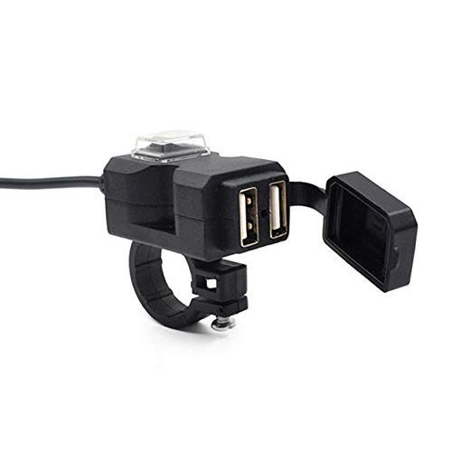 SHEAWA バイク USB電源 USB充電器 USB2ポート 3.1A 電源ON/OFFスイッチ ...
