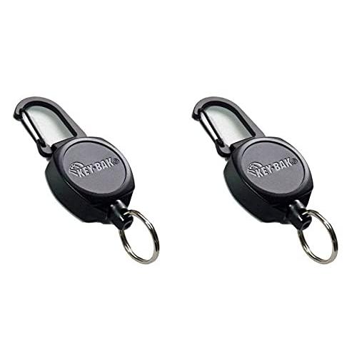キーバック KEY BAK カラビナ付 キーリール キーホルダー サイドキック ケプラーコード 60...