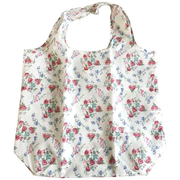 [レコンプランニング] かわいい ローズ柄 エコバッグ ナタリア NT-904 大きめ 18L マチ...