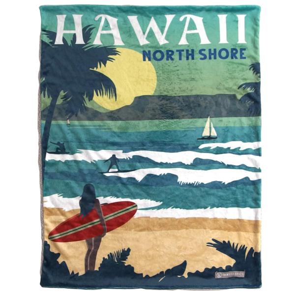 キーストーン フランネル ボアブランケット SURF ポスター SE057477