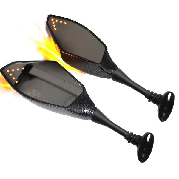 SZYUMO バイク ミラーとウインカー led に合っていますFORホンダCBR600 CBR90...