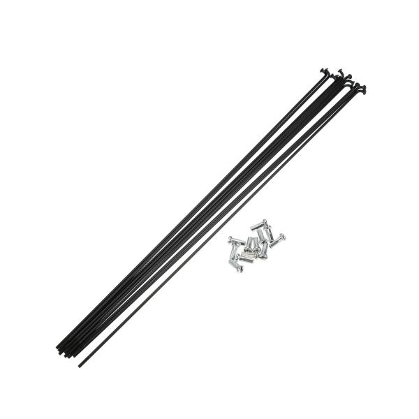 BULLSPANN スチールスポーク Jベンドサイクルスポーク 自転車用 ニップル付き 293 mm...