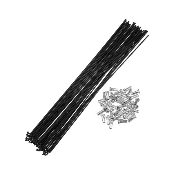 BULLSPANN スチールスポーク 自転車用 バイクスポーク 14G 286mm ニップル付き 4...