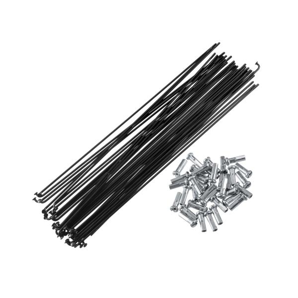 BULLSPANN スチールスポーク 自転車用 バイクスポーク 14G 230mm ニップル付き 4...