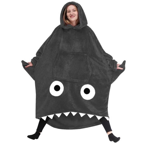 [HEWEAYTA] 着る毛布 ルームウェア レディース 冬 - 着るブランケット 厚手 フード付き...