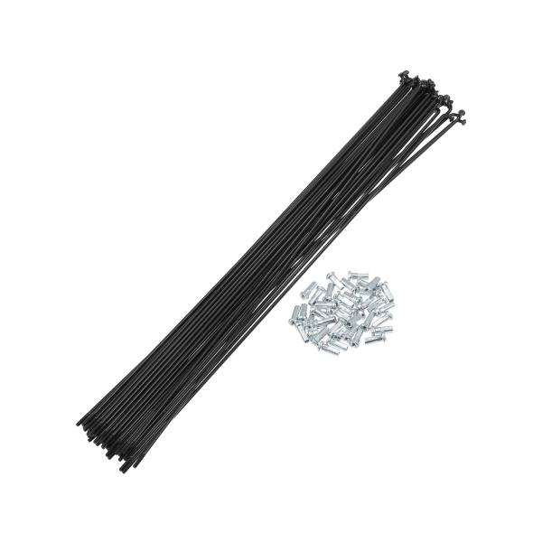 BULLSPANN Jベンド自転車用スチールスポーク 14G 284mm サイクルスポーク真鍮ニップ...