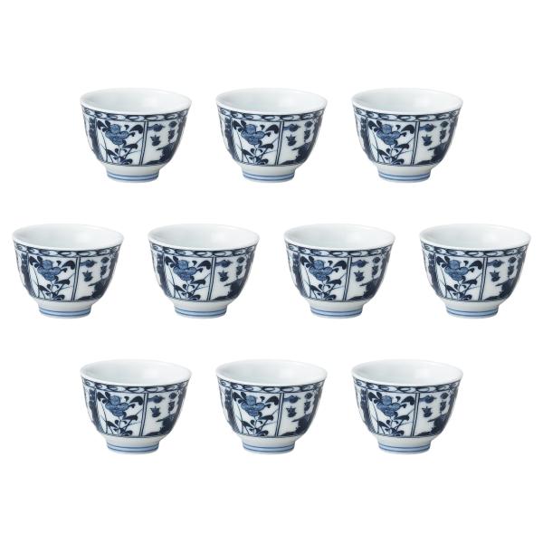 10個セット 間取花ミニ千茶 [ 6.3×4.7cm(80cc) ] | 煎茶 セトモノホンポ(Se...