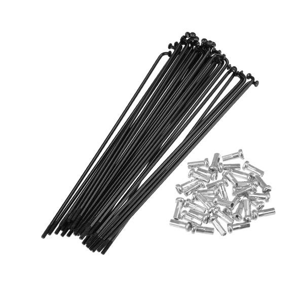 BULLSPANN 自転車 スチールスポーク 36本 14G Jベンド 138mm 自転車スポーク ...