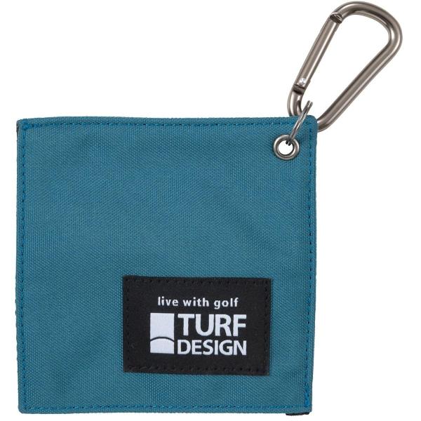 [ターフデザイン] ゴルフボール拭き ボール拭き ブルー H12W12cm