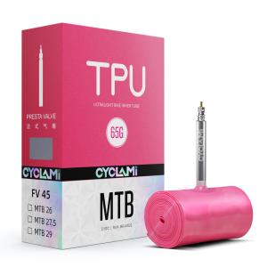 CYCLAMI 65g TPU インナーチューブ MTB26/27/29 inch x 1.9-2.5 自転車用TPUチューブ マウンテンバイク 超軽