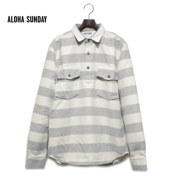 メンズ シャツ 長袖 アロハサンデー ALOHA SUNDAY サーフブランド サーファー 人気 ブ...