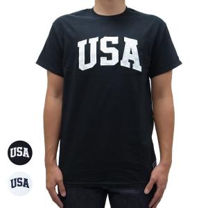 Tシャツ メンズ 半袖 ブランド おしゃれ HUF CHAMPION ハフ チャンピオン コラボレーション ロゴ 4TH OF JULY HUF USA TEE 2色 OOO｜blueism-y