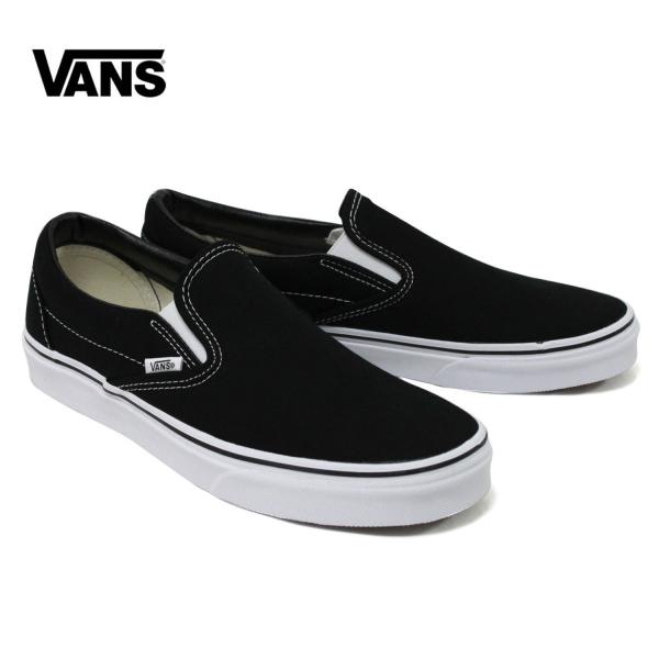 バンズ VANS スリッポン Classic Slip On Black スニーカー クラシック v...