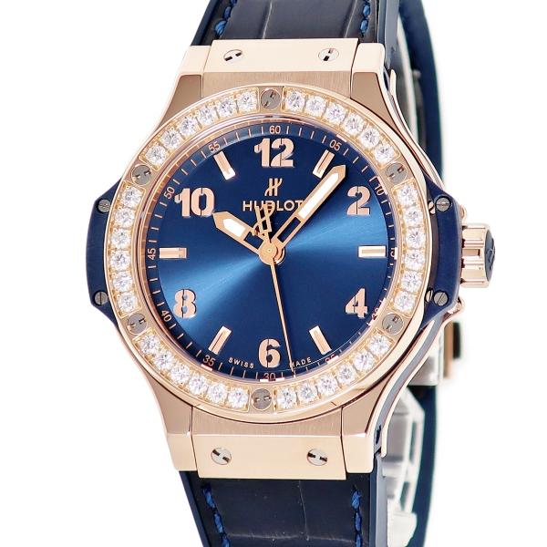 【3年保証】 ウブロ ビッグバン ゴールド ブルー ダイヤモンド 361.PX.7180.LR.12...