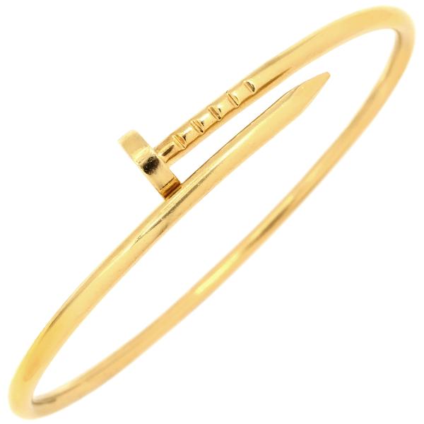 カルティエ ブレスレット ジュストアンクル SM ゴールド #15 750 18K YG  B606...