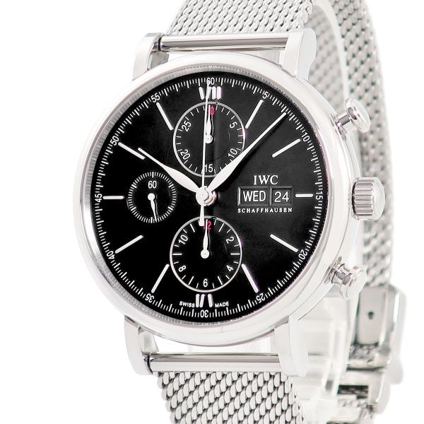 【3年保証】 IWC ポートフィノ クロノグラフ IW391030 ブラック デイデイト スモールセ...