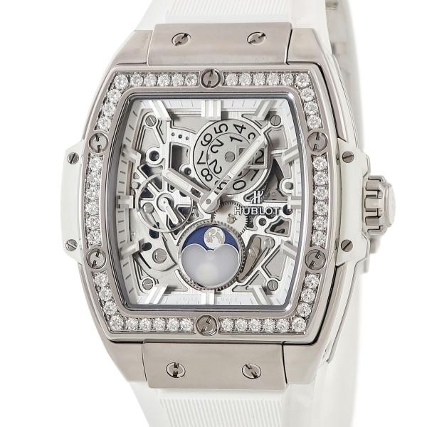 【3年保証】 ウブロ スピリットオブビッグバン ムーンフェイズ チタニウム 647.NE.2070....