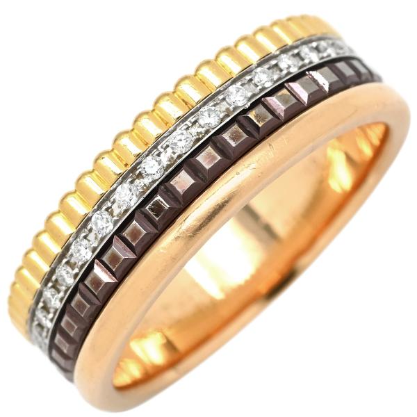 ブシュロン リング 指輪 キャトル クラシック スモール マルチカラー #T58 Au750 ダイヤ...