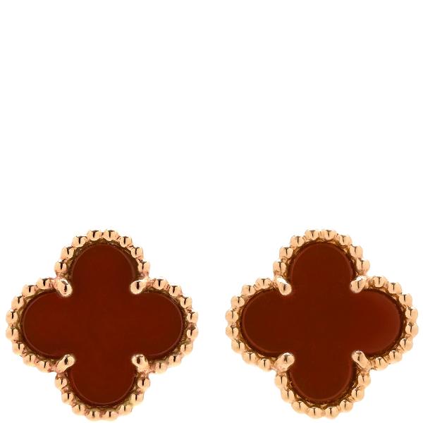 ヴァンクリーフアーペル ピアス スウィート アルハンブラ ゴールド Au750 18K 18金 カー...