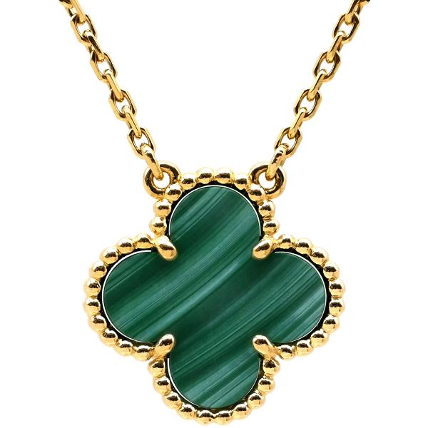 ヴァンクリーフアーペル ネックレス ヴィンテージ アルハンブラ VCARO9VA00 K18YG グ...