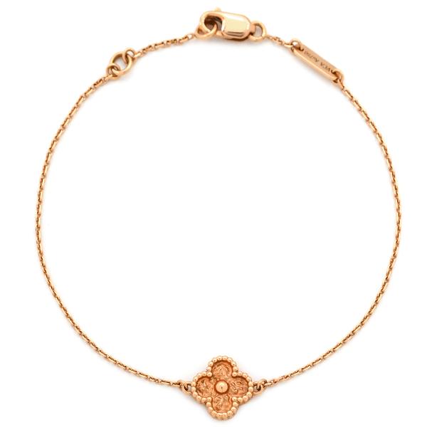 ヴァンクリーフアーペル ブレスレット スウィート アルハンブラ  ゴールド Au750 18K RG...