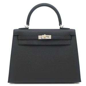 エルメス 2WAYバッグ ケリー25 外縫い ヴォーエプソン ブラック 新品 未使用 エレクトラム金具 2026年製