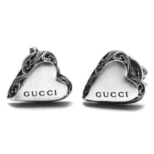 グッチ ピアス アクセサリー レディース ハート アンティークシルバー 678901 J8400 0728 2022年秋冬新作 GUCCI｜bluek