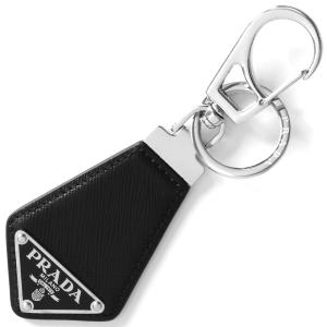 現行✨プラダ　キーリング　キーホルダー　三角ロゴ　サフィアーノレザー　黒 PRADA/プラダ_Men通販 | サフィアーノレザー キーリング【送料無料