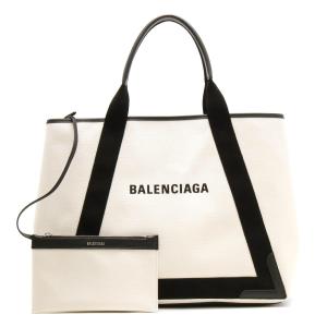 バレンシアガ トートバッグ バッグ レディース ネイビーカバス M ナチュラル&ブラック 339936 AQ38N 1081 BALENCIAGA｜bluek