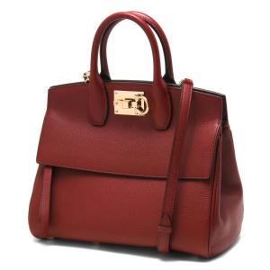 フェラガモ トートバッグ/ショルダーバッグ バッグ レディース ザ スタジオ ガンチーニ スモール カーマインレッド 21H159 CARMINE 0724009 SALVATORE FERRAGAMO