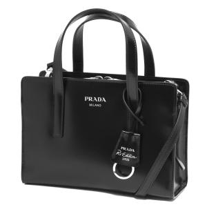 プラダ ハンドバッグ/ショルダーバッグ バッグ レディース スパッツォラート ブラック 1BA357 ZO6 F0002 PRADA｜bluek