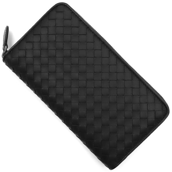 ボッテガヴェネタ (ボッテガ・ヴェネタ) 長財布 財布 メンズ イントレチャート ラウンドファスナー...