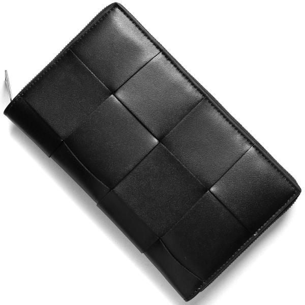 ボッテガヴェネタ (ボッテガ・ヴェネタ) 長財布 財布 メンズ カセット マキシイントレチャート ブ...