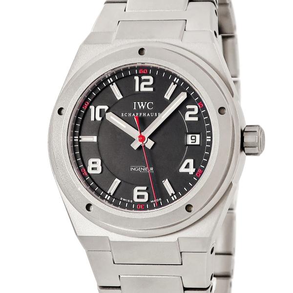 IWC インヂュニア AMG IW322702 OH済 AMG コラボ ブラック 黒 耐磁 チタン ...