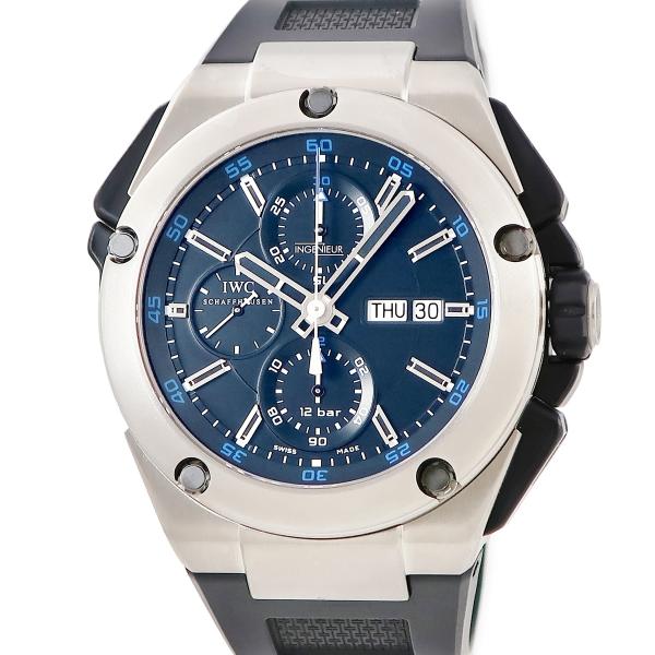 IWC インヂュニア ダブル クロノグラフ IW376501 ブラック 黒 スプリットセコンド デイ...