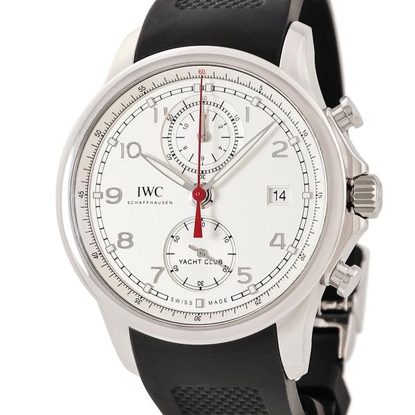 IWC ポルトギーゼ ヨットクラブ クロノグラフ IW390502 デイト スモールセコンド シルバ...