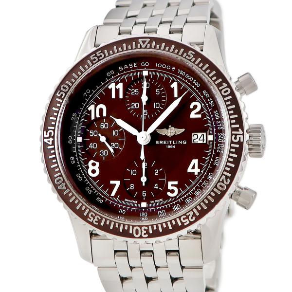 ブライトリング アヴィアスター A13024 ブラウン デイト クロノグラフ スモールセコンド 自動...