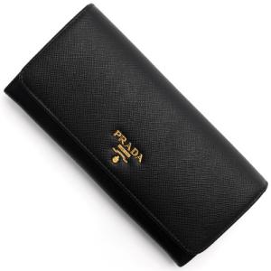 プラダ 長財布 SAFFIANO METAL ブラック 1M...