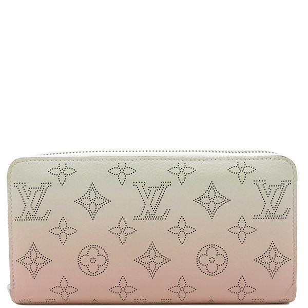 ルイヴィトン LOUIS VUITTON 長財布 ジッピー・ウォレット ホワイト×ピンク グラデーシ...