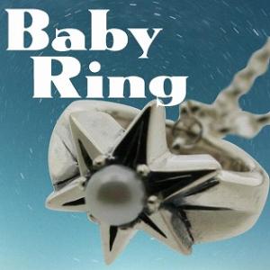 ベビーリング 刻印 指輪 出産祝い パール 真珠 6月 誕生石 星 STAR 七五三 ギフト