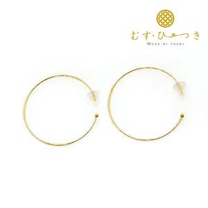 ピアス フープピアス K10 30mm｜bluelace