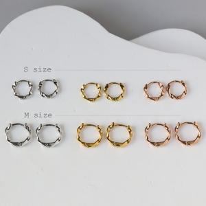 ピアス フープピアス ねじり ひねり ツイスト...の詳細画像2