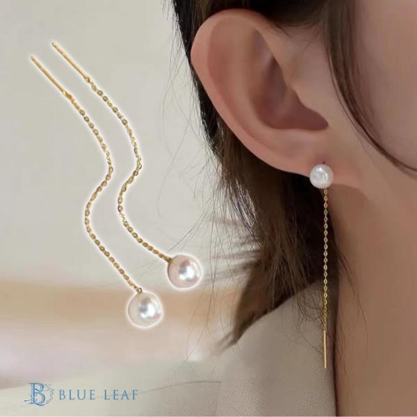 ピアス パール  揺れる アメリカンピアス ニッケルフリー サージカルステンレス ステンレス 18金...