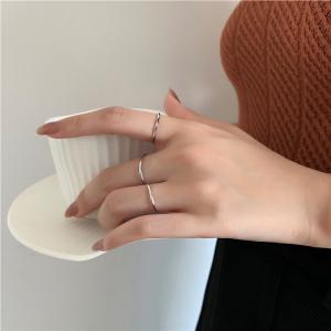 リング 指輪 V字カット 1mm ステンレス ...の詳細画像1