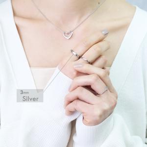 マットタイプ リング 指輪 3mm マリッジリ...の詳細画像1