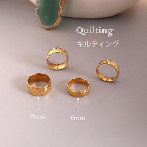 リング 指輪 6mm 9mm キルティング ス...の詳細画像1