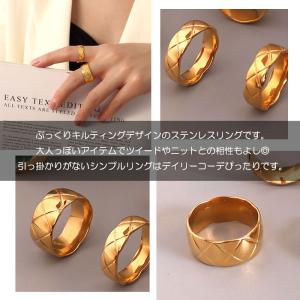 リング 指輪 6mm 9mm キルティング ス...の詳細画像2